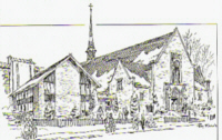 Sketch of new Canadian Martyrs Church