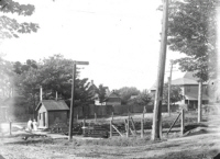 Front gate of 54 Main to rail crossing 1901