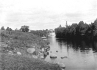 Rideau Queen in Mutchmore Cut (Ex grounds) of canal 1902
