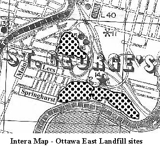 Landfill Sites in St. George's Ward  (Ottawa East)