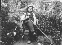 Samuel Greenfield at Kent Cottage on Second St. 1901
