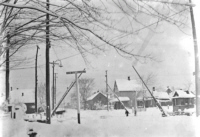 Main rail crossing - 21 inches of snow - 1912
