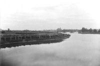 River near Hurdman Bridge with Scholasticate in background - no date